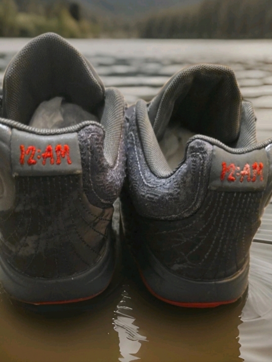 Pre-loved Nike Ja 2 "Iron Grey/Anthracite/Gym Red" Boys' Basketball Shoe Sz 6. - Picture 7 of 8